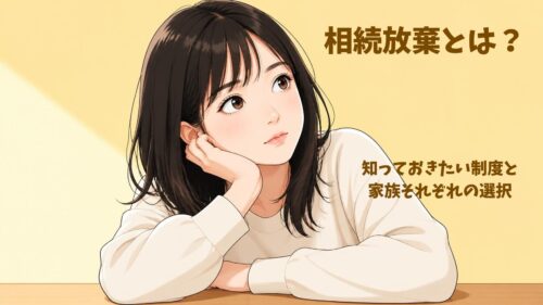相続放棄とは？知っておきたい制度と家族それぞれの選択